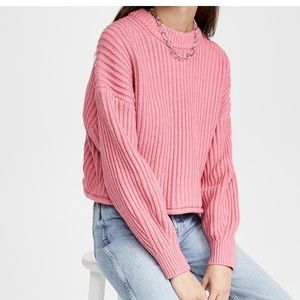 A.L.C. Pink cropped sweater